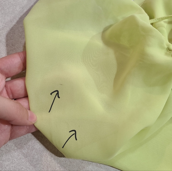 House of CB | Baby Halter Long Sleeve Minidress in Lime Size Small Flawed - Picture 16 of 16